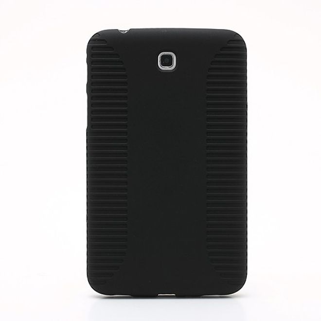 Samsung Galaxy Tab 3 7.0 Anti-Rutsch und elastisches Plastik Case - schwarz