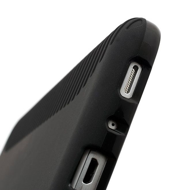 Samsung Galaxy Tab 3 7.0 Anti-Rutsch und elastisches Plastik Case - schwarz