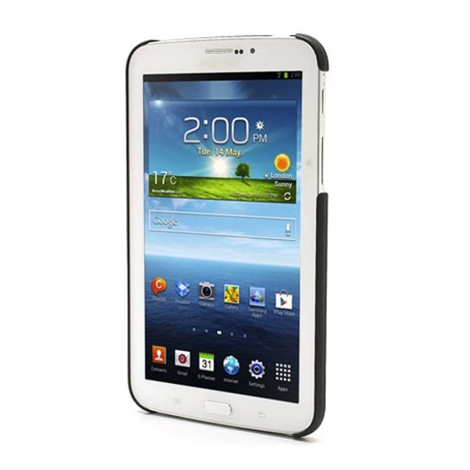 Samsung Galaxy Tab 3 7.0 Plastik Case mit sandartiger Oberfläche - schwarz