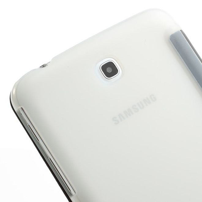 Samsung Galaxy Tab 3 7.0 Leder Case mit Plastik Rückseiten Case und diversen Standfunktionen - schwarz