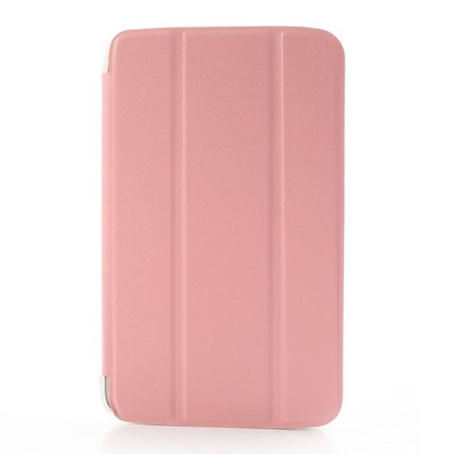 Samsung Galaxy Tab 3 7.0 Leder Case mit Plastik Rückseiten Case und diversen Standfunktionen - pink