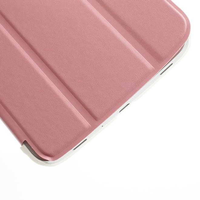 Samsung Galaxy Tab 3 7.0 Leder Case mit Plastik Rückseiten Case und diversen Standfunktionen - pink