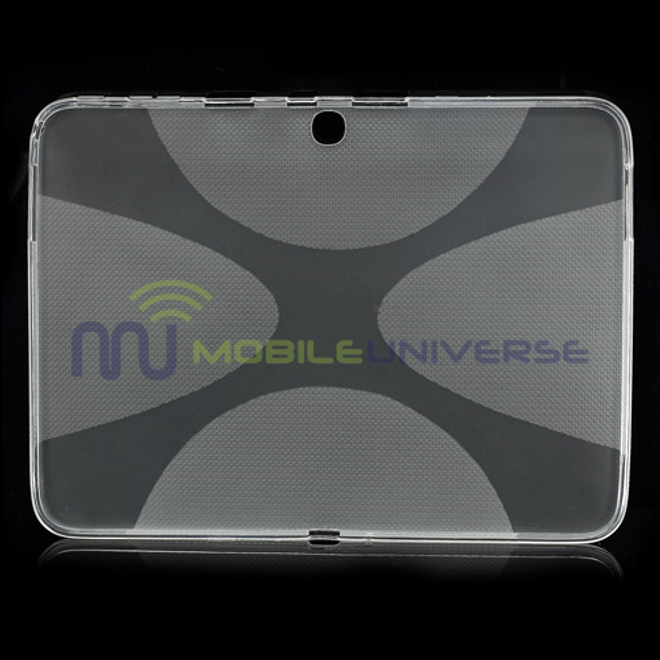 Samsung Galaxy Tab 3 10.1 Elastisches Plastik Case X-Shape - rot