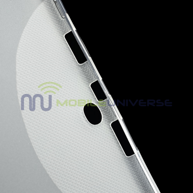 Samsung Galaxy Tab 3 10.1 Elastisches Plastik Case X-Shape - transparent