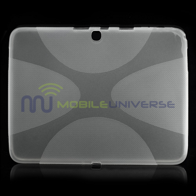 Samsung Galaxy Tab 3 10.1 Elastisches Plastik Case X-Shape - weiss