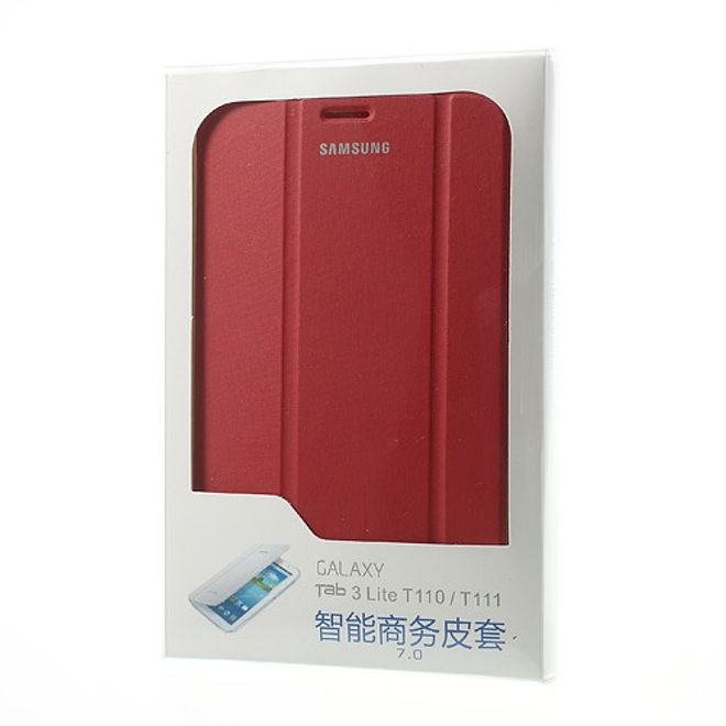 Samsung Galaxy Tab 3 7.0 Lite Faltbares Leder Cover - rot