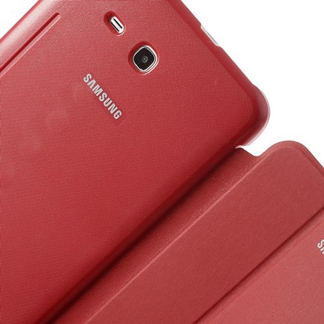 Samsung Galaxy Tab 3 7.0 Lite Faltbares Leder Cover - rot