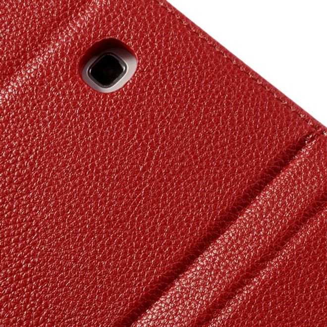 Samsung Galaxy Tab 3 7.0 Magnetisches Leder Case mit Litchi Textur - rot