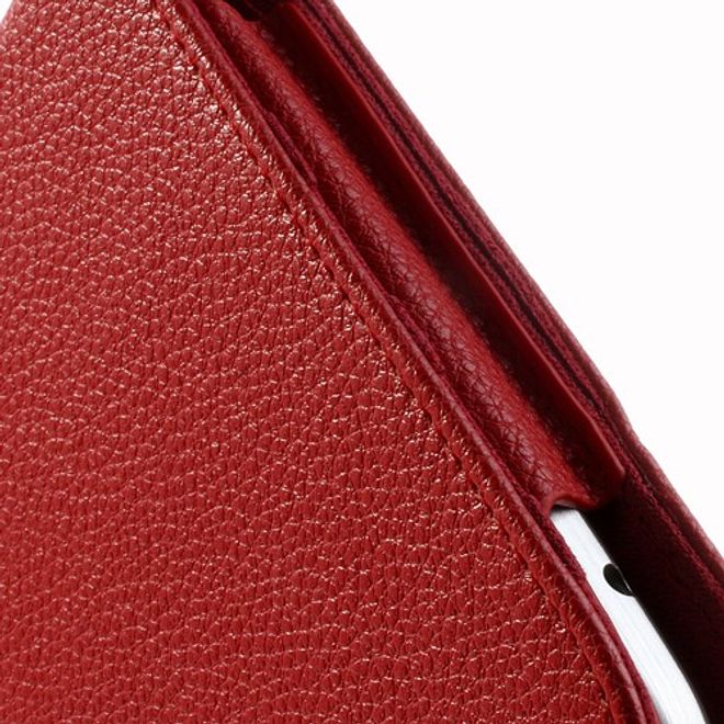 Samsung Galaxy Tab 3 7.0 Magnetisches Leder Case mit Litchi Textur - rot