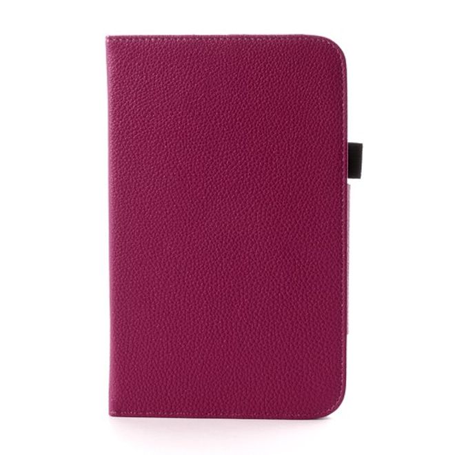 Samsung Galaxy Tab 3 7.0 Magnetisches Leder Case mit Litchi Textur - rosa