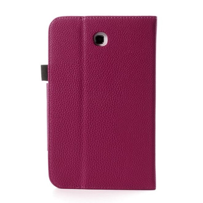 Samsung Galaxy Tab 3 7.0 Magnetisches Leder Case mit Litchi Textur - rosa