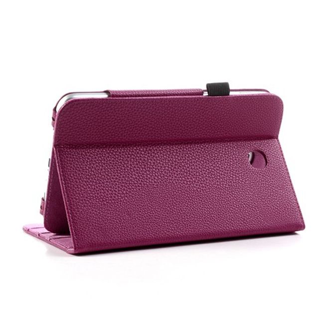Samsung Galaxy Tab 3 7.0 Magnetisches Leder Case mit Litchi Textur - rosa