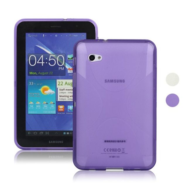 Samsung Galaxy Tab 2 7.0 Elastisches Plastik Case X-Shape - rot