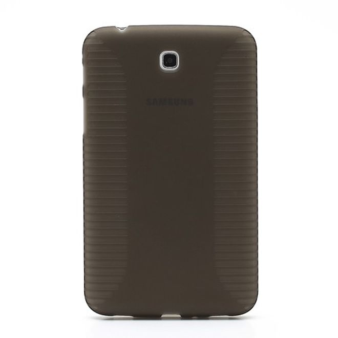 Samsung Galaxy Tab 3 7.0 Anti-Rutsch und elastisches Plastik Case - grau