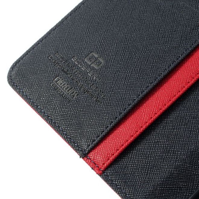 Goospery - Samsung Galaxy Tab 3 7.0 Hülle - Tablet Bookcover - Fancy Diary Series - rot/navy