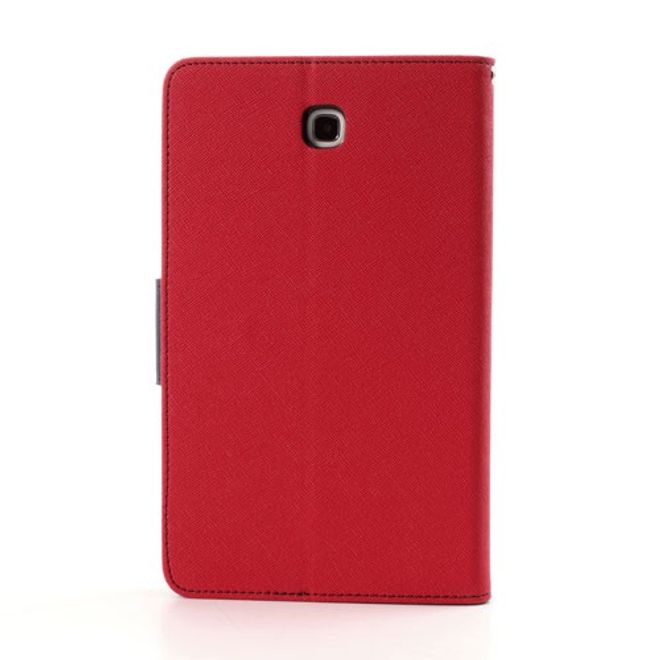 Goospery - Samsung Galaxy Tab 3 7.0 Hülle - Tablet Bookcover - Fancy Diary Series - rot/navy