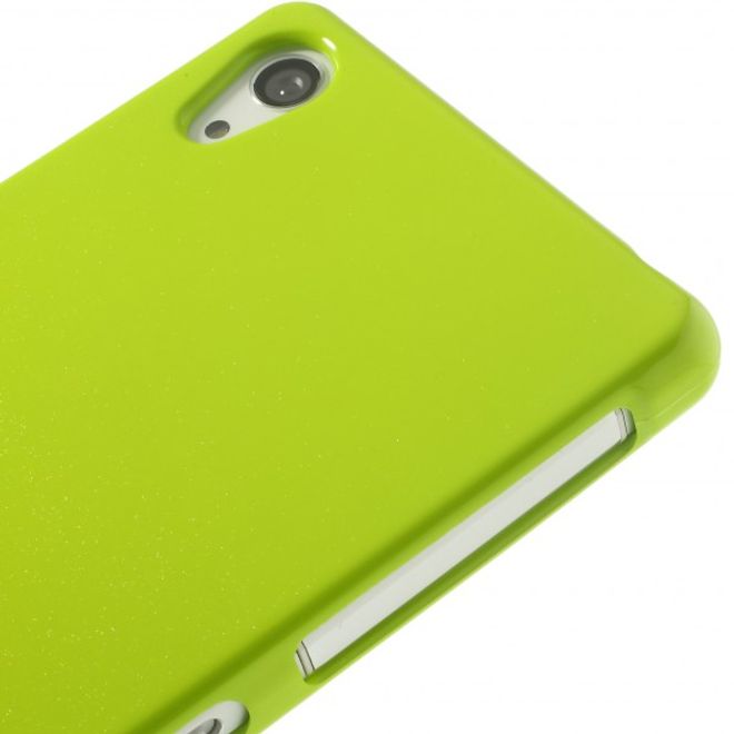 Goospery - Sony Xperia Z2 Handy Hülle - TPU Soft Case - Pearl Jelly Series - lime