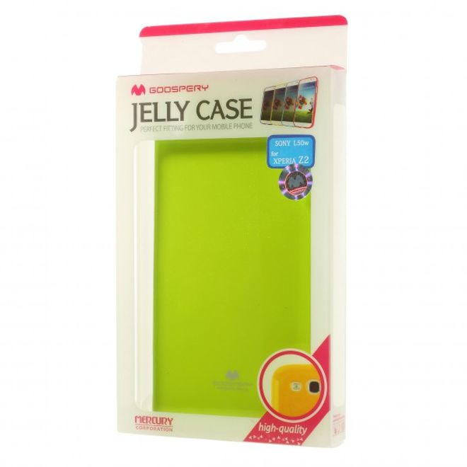 Goospery - Sony Xperia Z2 Handy Hülle - TPU Soft Case - Pearl Jelly Series - lime
