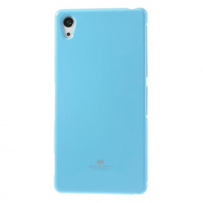 Goospery - Sony Xperia Z2 Handy Hülle - TPU Soft Case - Pearl Jelly Series - himmelblau