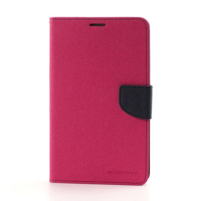 Goospery - Samsung Galaxy Tab 3 7.0 Hülle - Tablet Bookcover - Fancy Diary Series - pink/navy