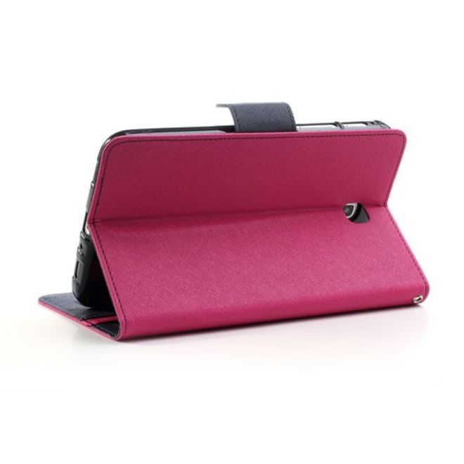 Goospery - Samsung Galaxy Tab 3 7.0 Hülle - Tablet Bookcover - Fancy Diary Series - pink/navy