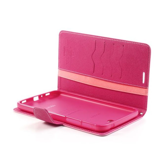 Goospery - Samsung Galaxy Tab 3 7.0 Hülle - Tablet Bookcover - Fancy Diary Series - rosa/pink