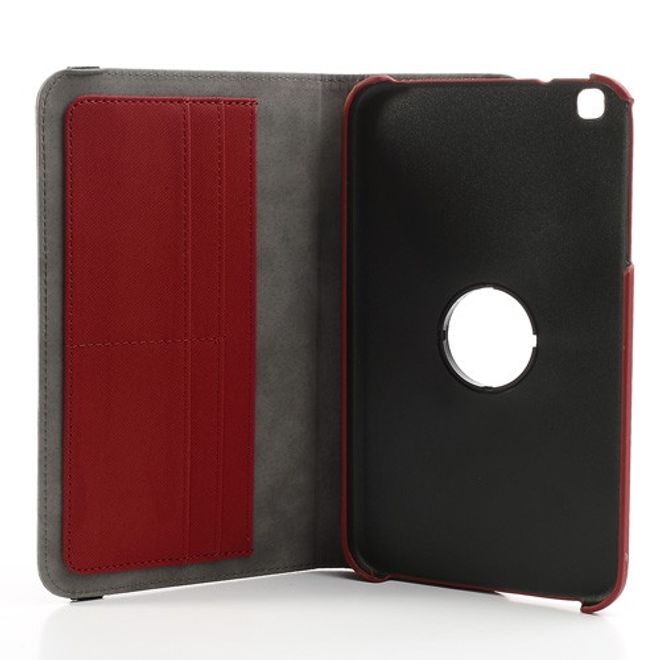 Samsung Galaxy Tab 3 8.0 Leder Case 360° rotierbar - rot