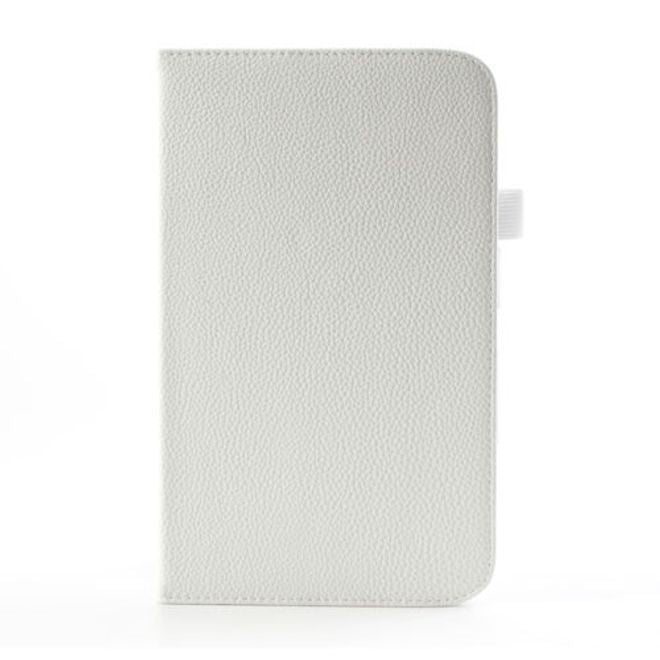 Samsung Galaxy Tab 3 8.0 Magnetisches Leder Case mit Litchimuster - weiss