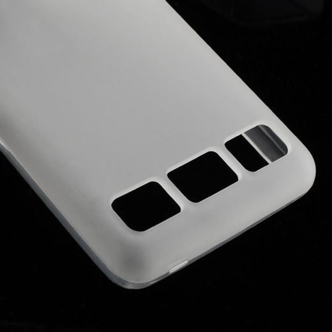 Sony Xperia E1 Elastisches, mattes Plastik Case - weiss