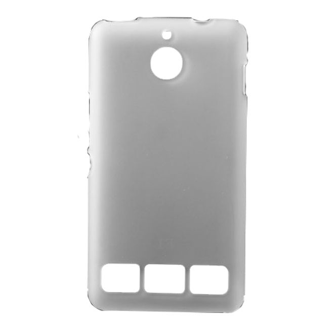 Sony Xperia E1 Elastisches, mattes Plastik Case - weiss