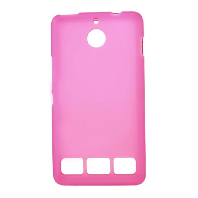 Sony Xperia E1 Elastisches, mattes Plastik Case - rosa