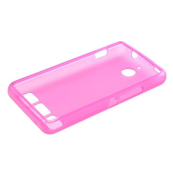 Sony Xperia E1 Elastisches, mattes Plastik Case - rosa