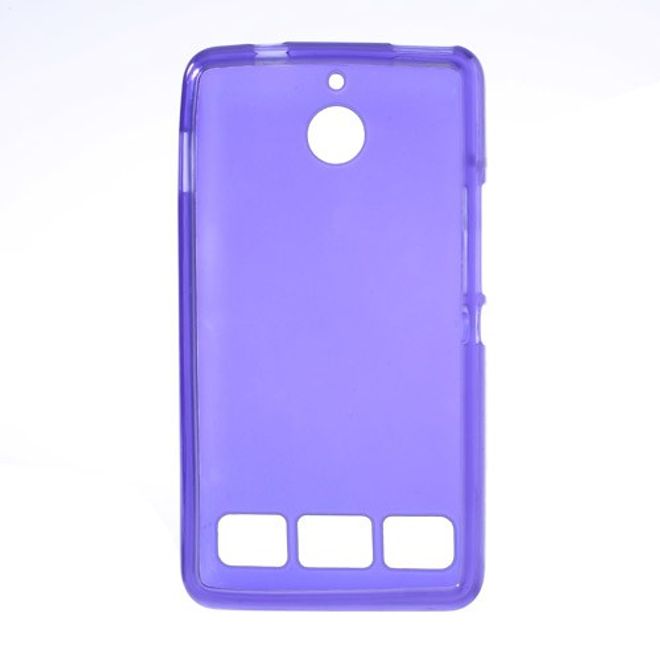 Sony Xperia E1 Elastisches, mattes Plastik Case - purpur