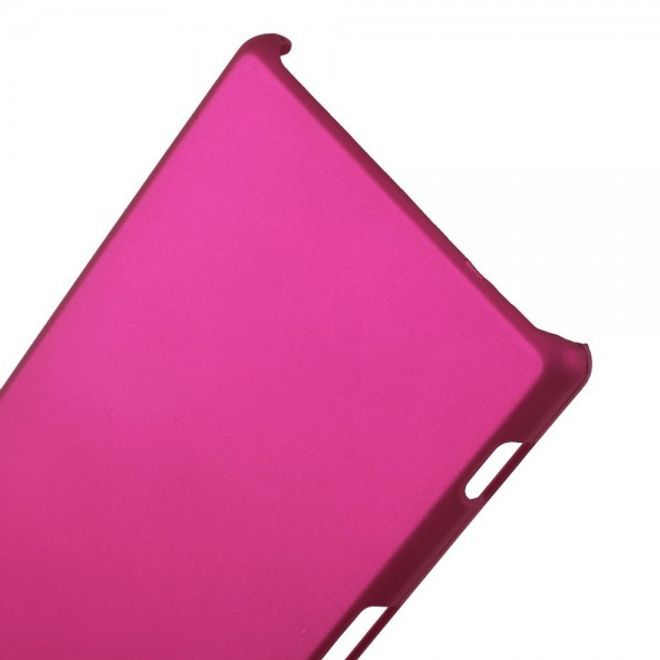Sony Xperia M2 Gummiertes Hart Plastik Case - rosa
