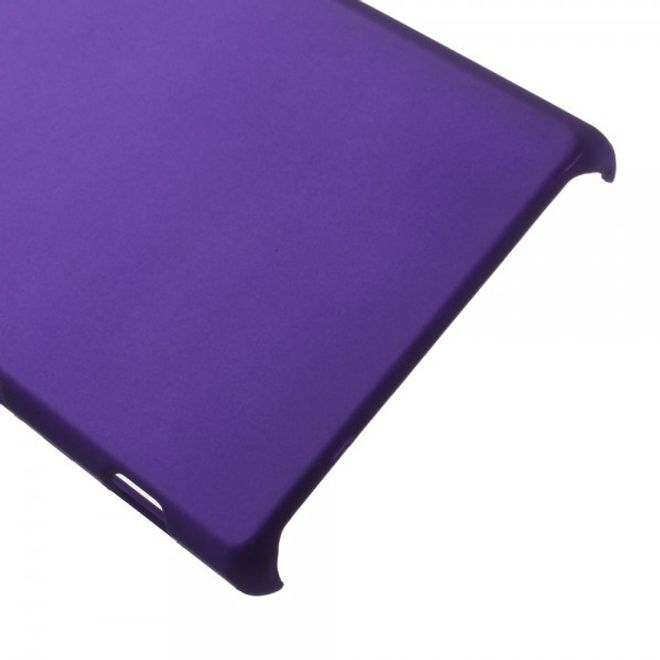 Sony Xperia M2 Gummiertes Hart Plastik Case - purpur