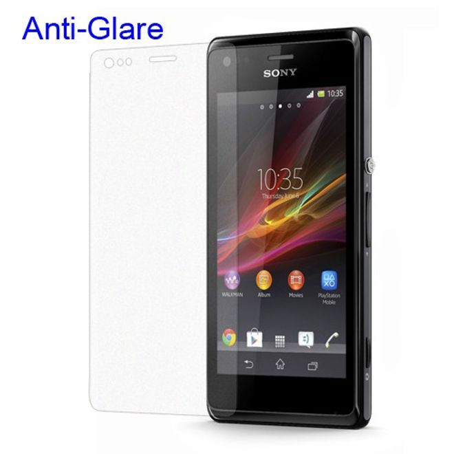 Sony Xperia M Schutzfolie mit Blendschutz
