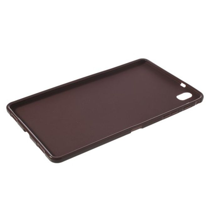 Samsung Galaxy Tab Pro 8.4 Elastisches, glänzendes Plastik Case - braun