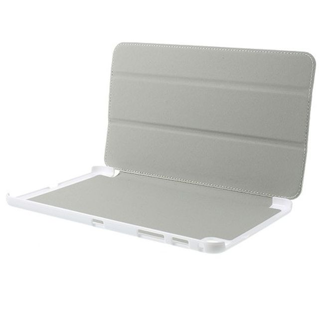 Samsung Galaxy Tab Pro 8.4 Leder Case mit seidenartiger Oberfläche - weiss