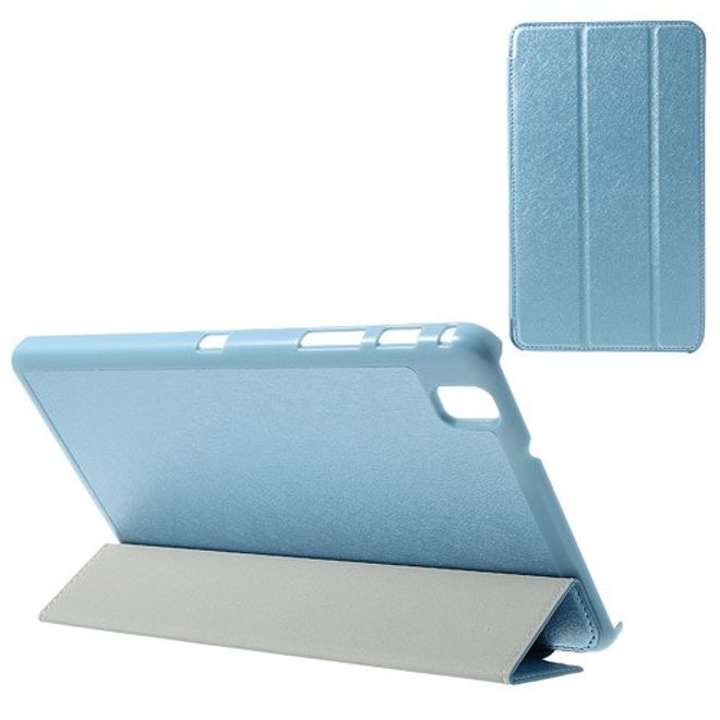 Samsung Galaxy Tab Pro 8.4 Leder Case mit seidenartiger Oberfläche - hellblau