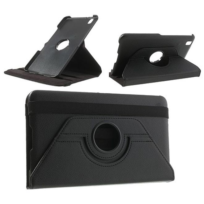 Samsung Galaxy Tab Pro 8.4 Leder Case mit Litchimuster - schwarz