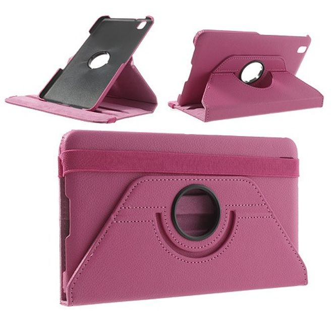 Samsung Galaxy Tab Pro 8.4 Leder Case mit Litchimuster - rosa