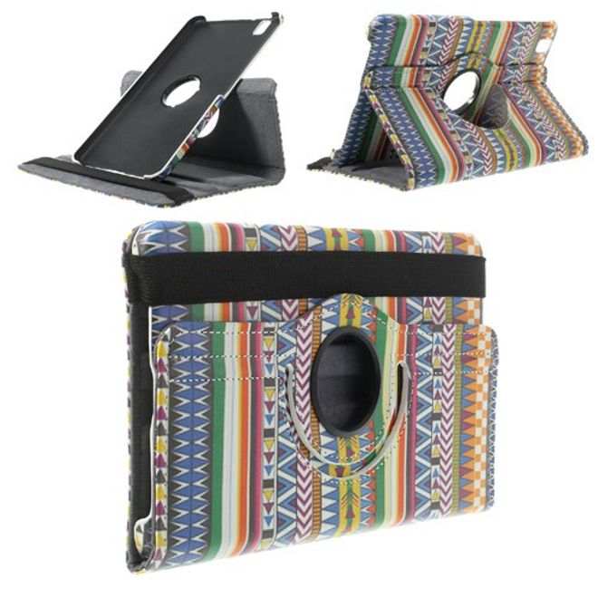 Samsung Galaxy Tab Pro 8.4 Leder Case mit geometrischem Muster