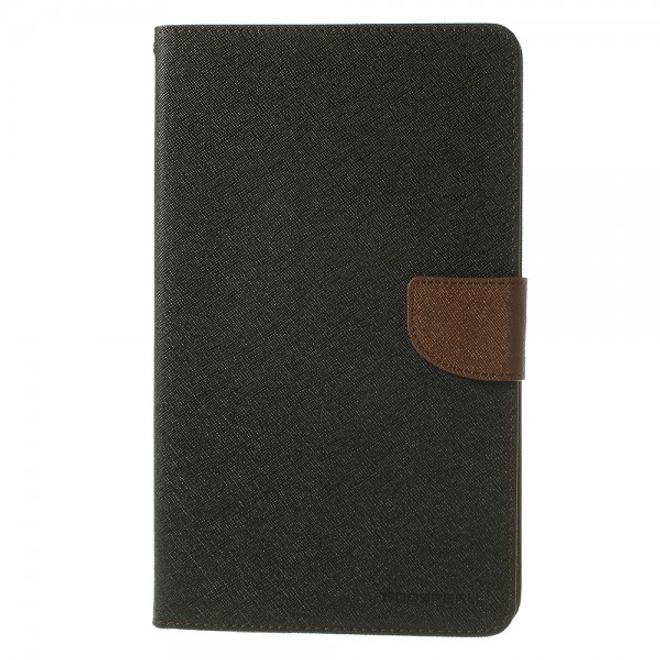 Goospery - Samsung Galaxy Tab Pro 8.4 Hülle - Tablet Bookcover - Fancy Diary Series - schwarz/braun