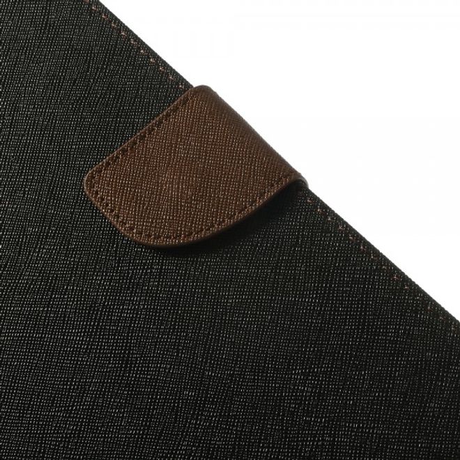 Goospery - Samsung Galaxy Tab Pro 8.4 Hülle - Tablet Bookcover - Fancy Diary Series - schwarz/braun