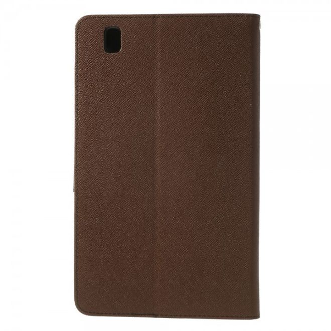 Goospery - Samsung Galaxy Tab Pro 8.4 Hülle - Tablet Bookcover - Fancy Diary Series - braun/schwarz