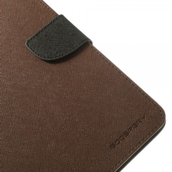 Goospery - Samsung Galaxy Tab Pro 8.4 Hülle - Tablet Bookcover - Fancy Diary Series - braun/schwarz
