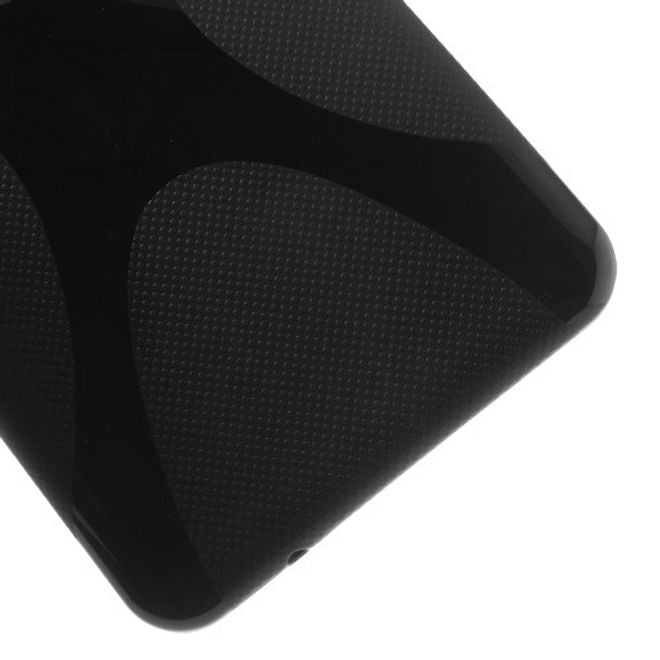 Samsung Galaxy Tab 3 7.0 Lite Elastisches Plastik Case X-Shape - schwarz