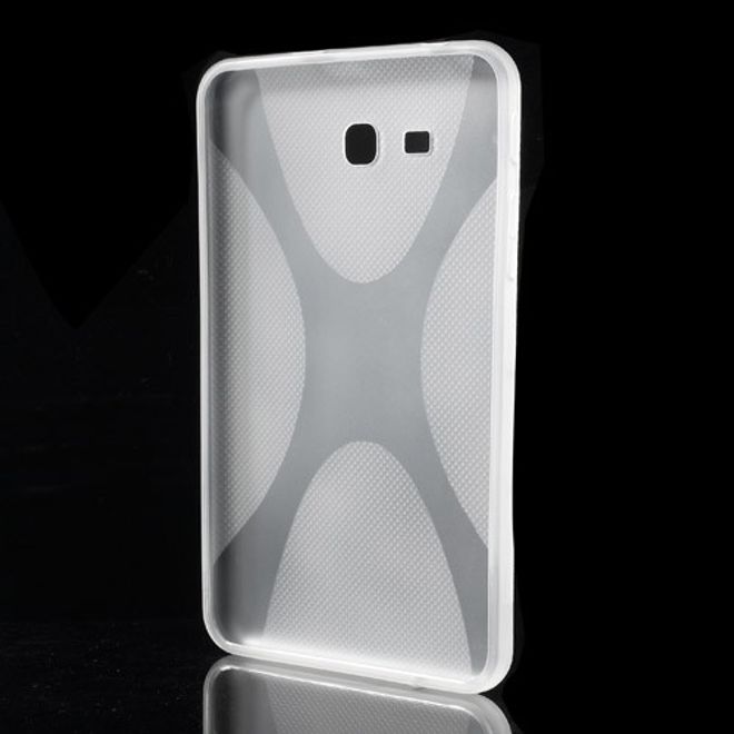 Samsung Galaxy Tab 3 7.0 Lite Elastisches Plastik Case X-Shape - transparent