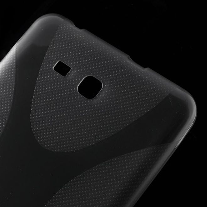 Samsung Galaxy Tab 3 7.0 Lite Elastisches Plastik Case X-Shape - grau