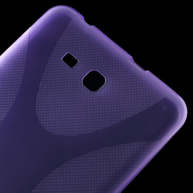 Samsung Galaxy Tab 3 7.0 Lite Elastisches Plastik Case X-Shape - purpur